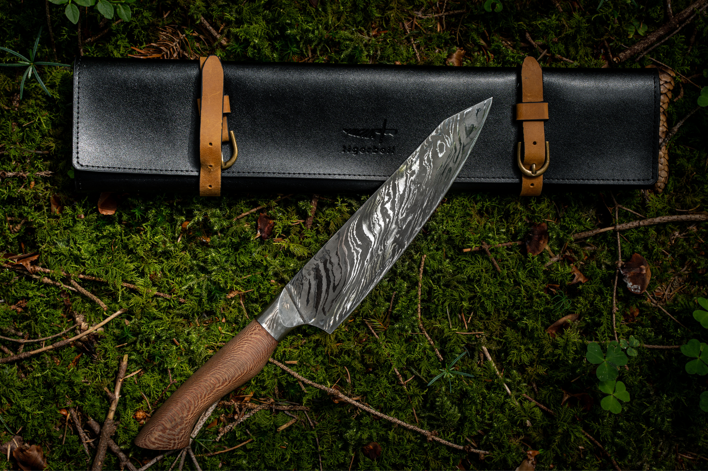 Damast Küchenmesser 'Königskralle'